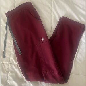 FIGS Yola Pants🩺Burgundy